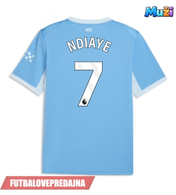 Lacne Muži Futbalové dres Manchester City Iliman Ndiaye #7 2026-27 Krátky Rukáv - Domáci